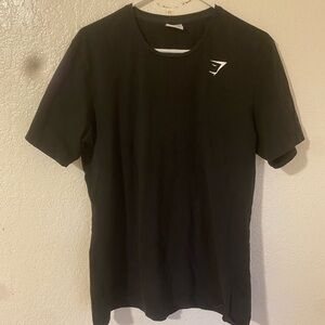 black gym shark shirt